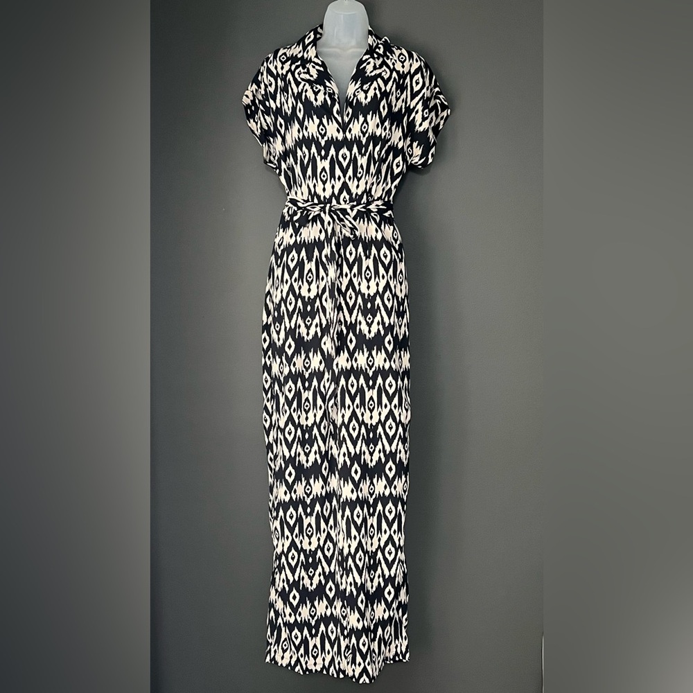 Tall Wide Leg Ikat Jumpsuit